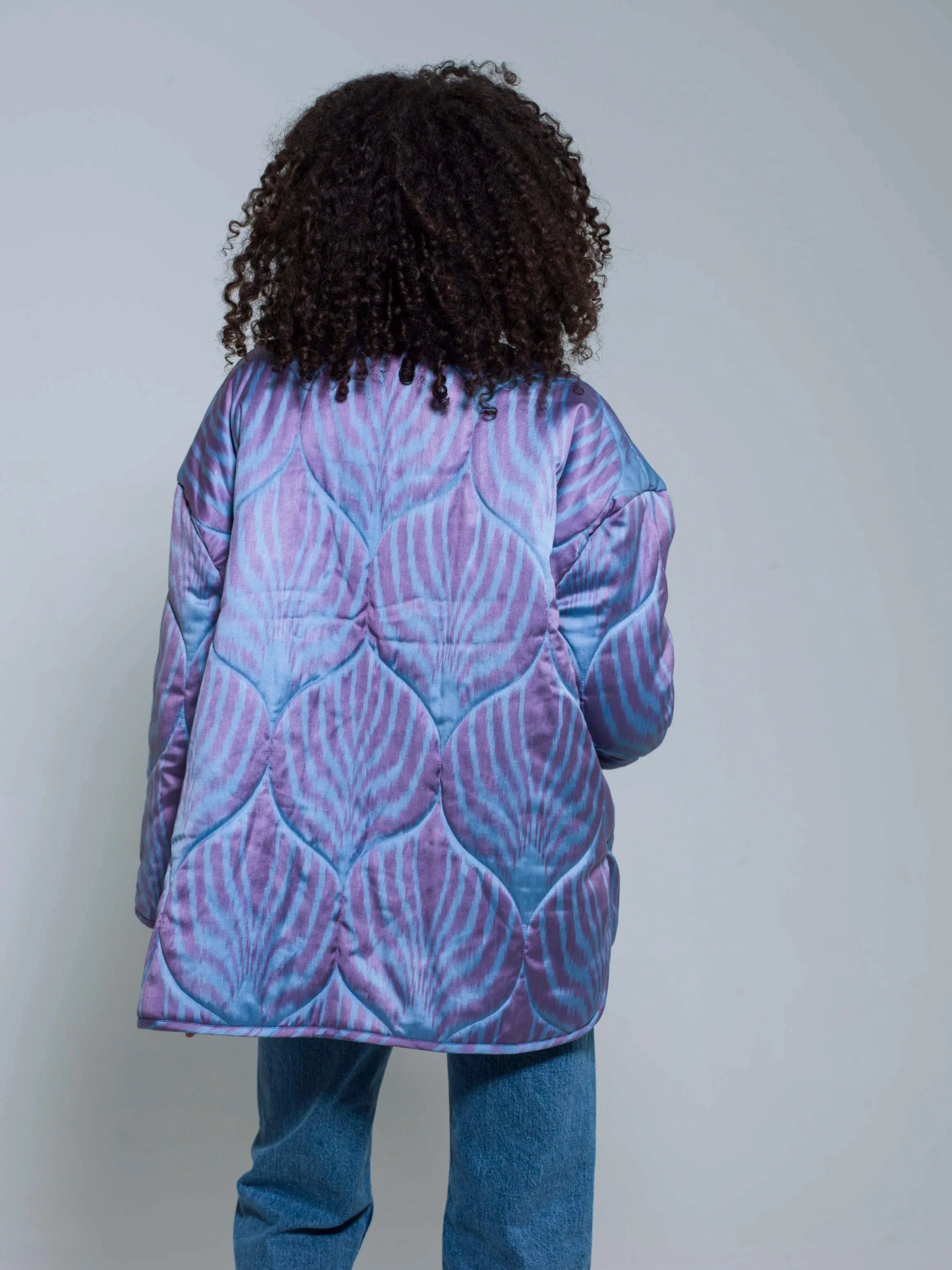 85% Silk Quilted Jacket "Celestial Dream"