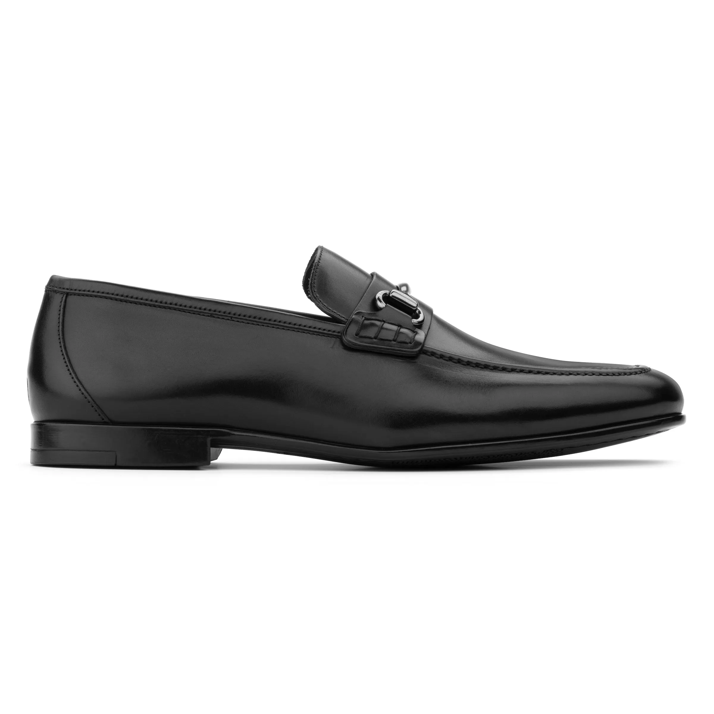 Agostino Black bit loafer