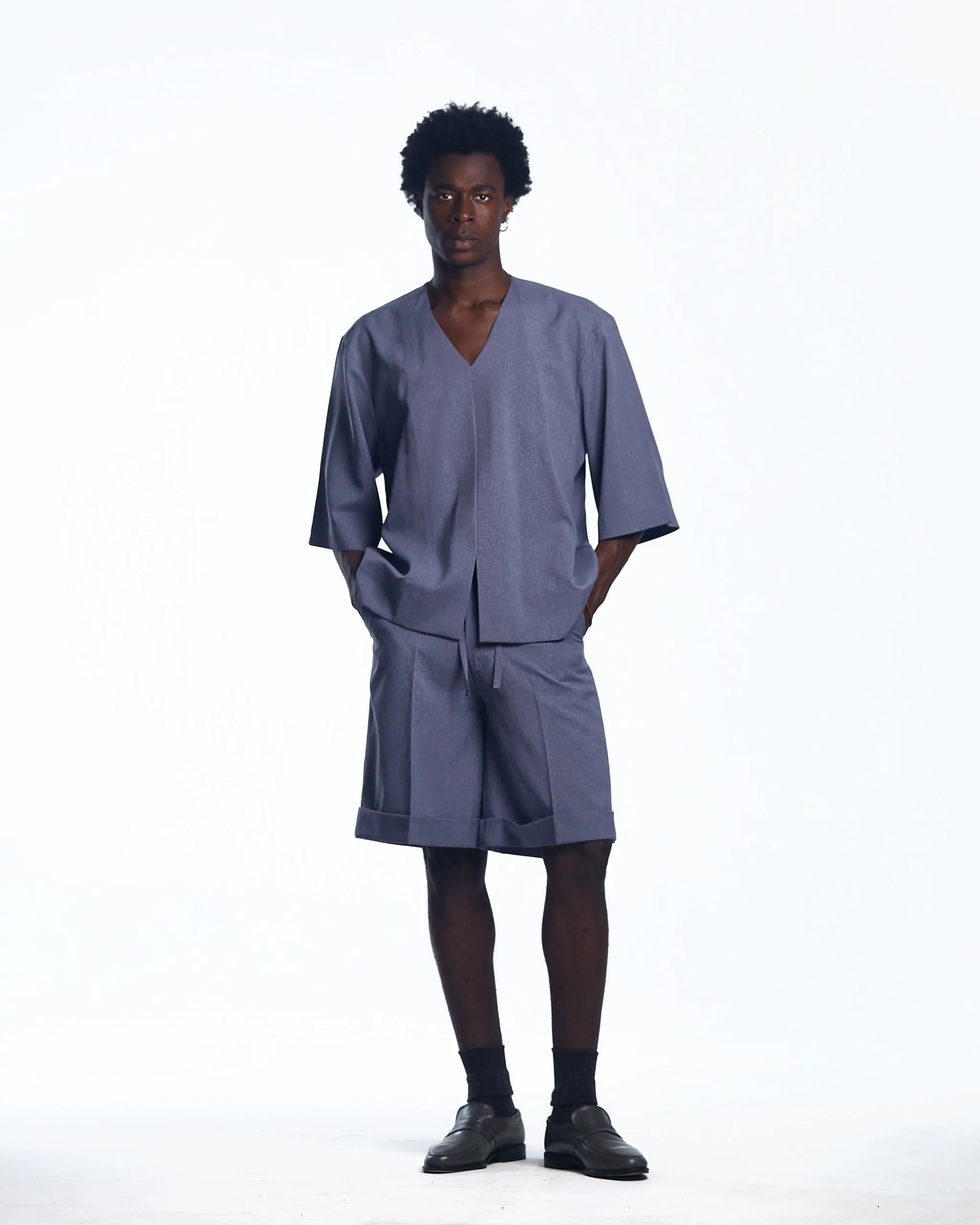 AJABENG Amponsah Cotton Blend Bermuda Shorts