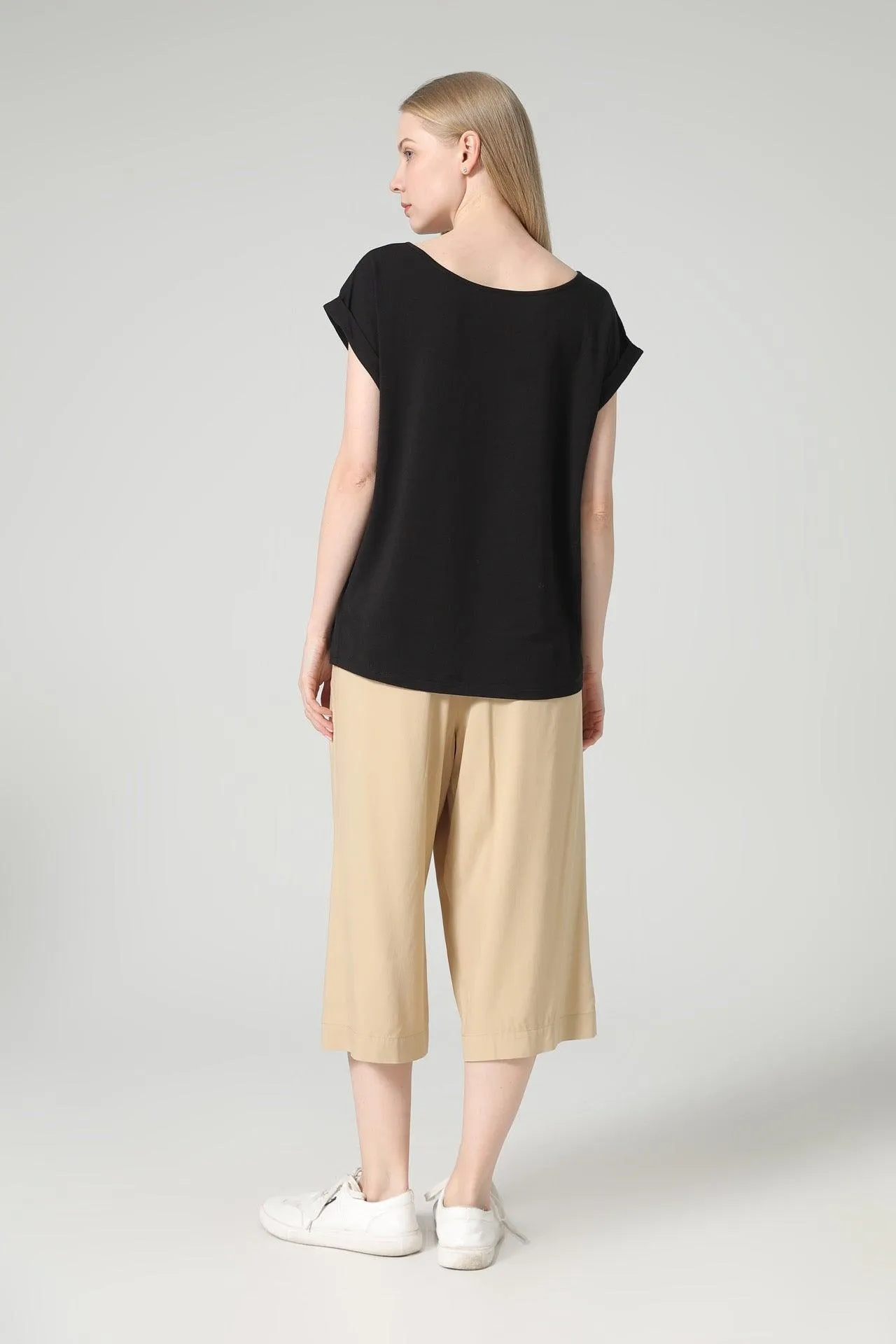 Bamboo Rolled Sleeve Tee