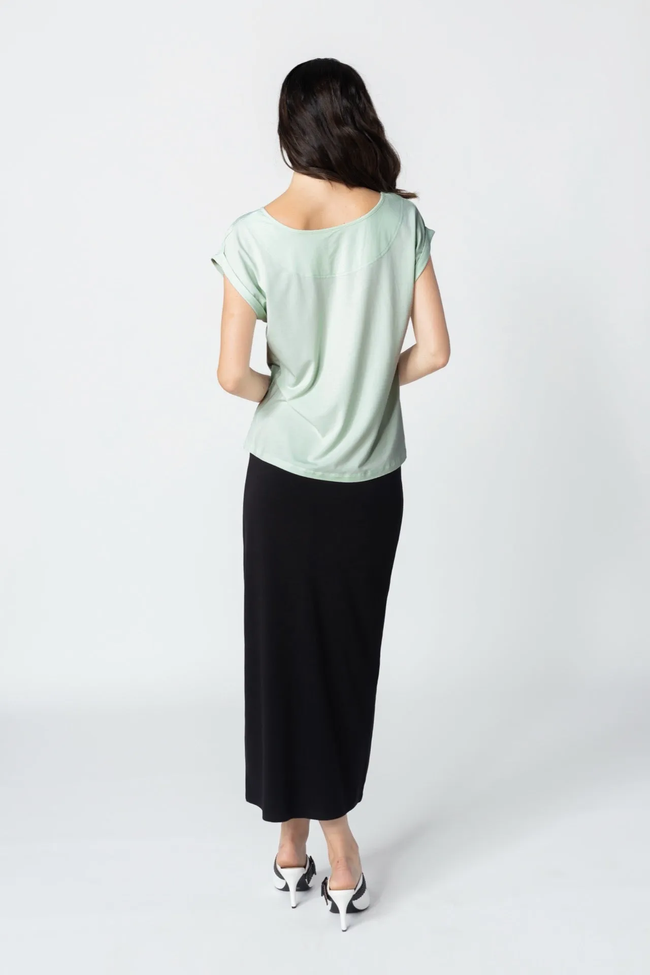 Bamboo Rolled Sleeve Tee