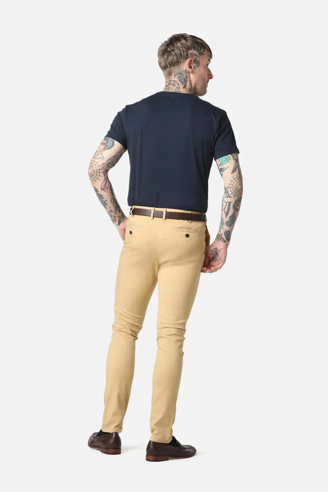 Beige Skinny Chino