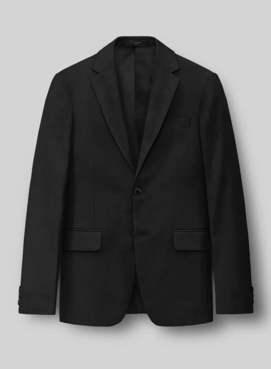 Black Merino Wool Jacket - 40 Regular