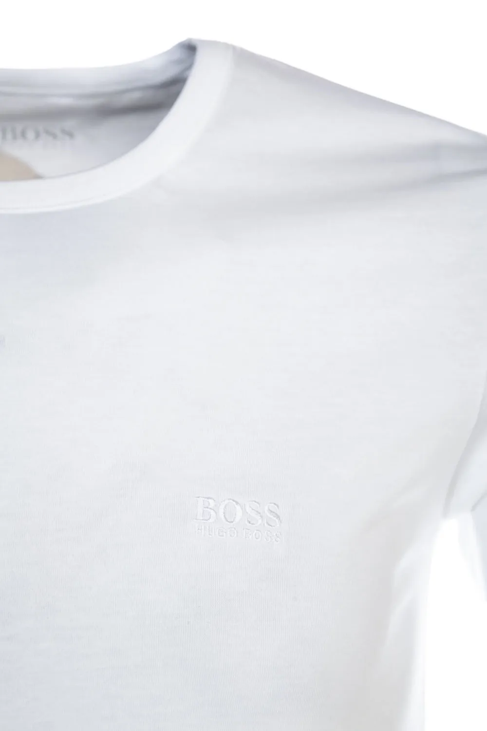 BOSS 3 Pack RN T-Shirt in Khaki, Navy & White