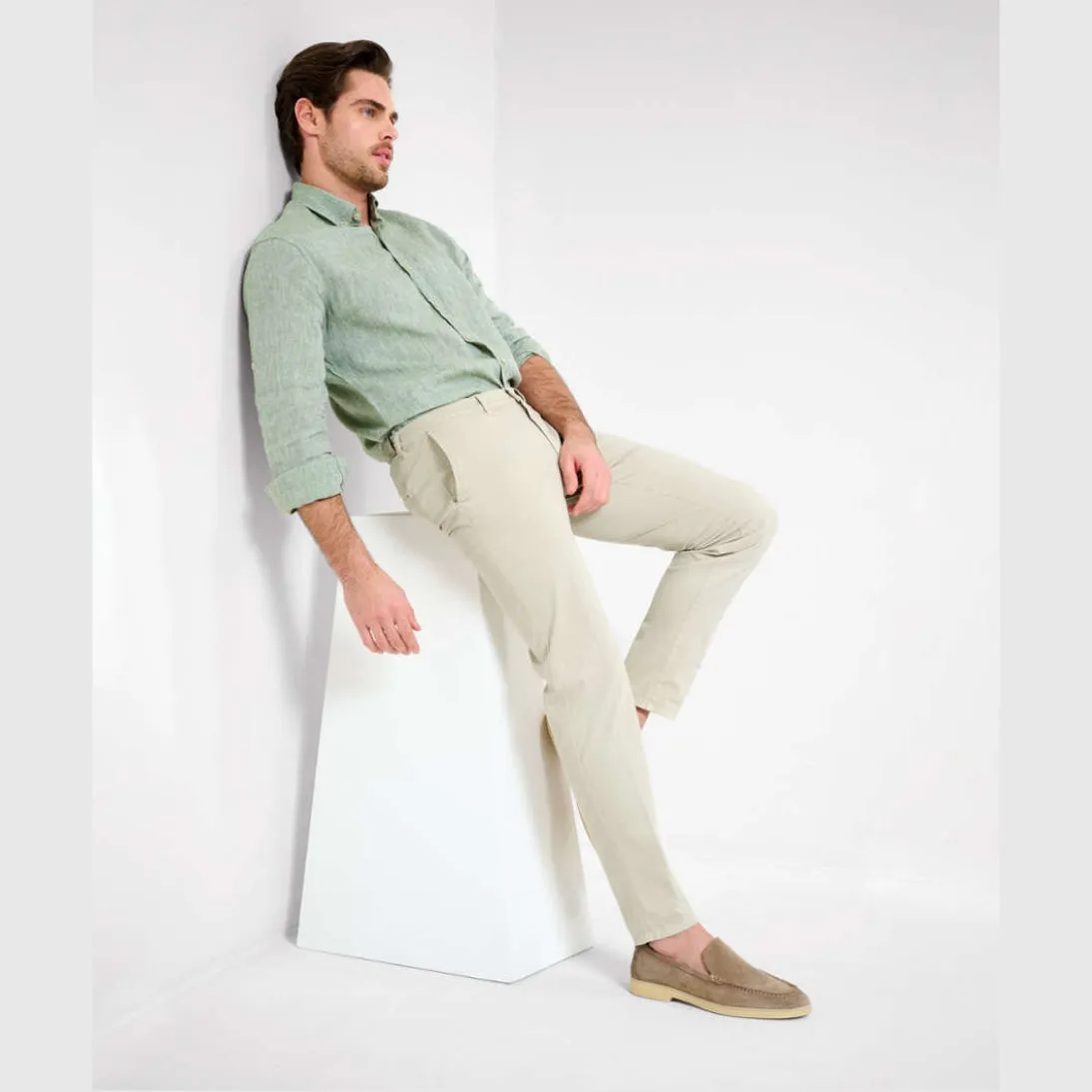 Brax Hi-FLEX Ultra-elastic Slim fit Chinos Silvio 81-3058 Cosy Linen