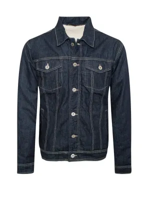 CLASSIC MEN'S DENIM JACKET with SHERPA LINING