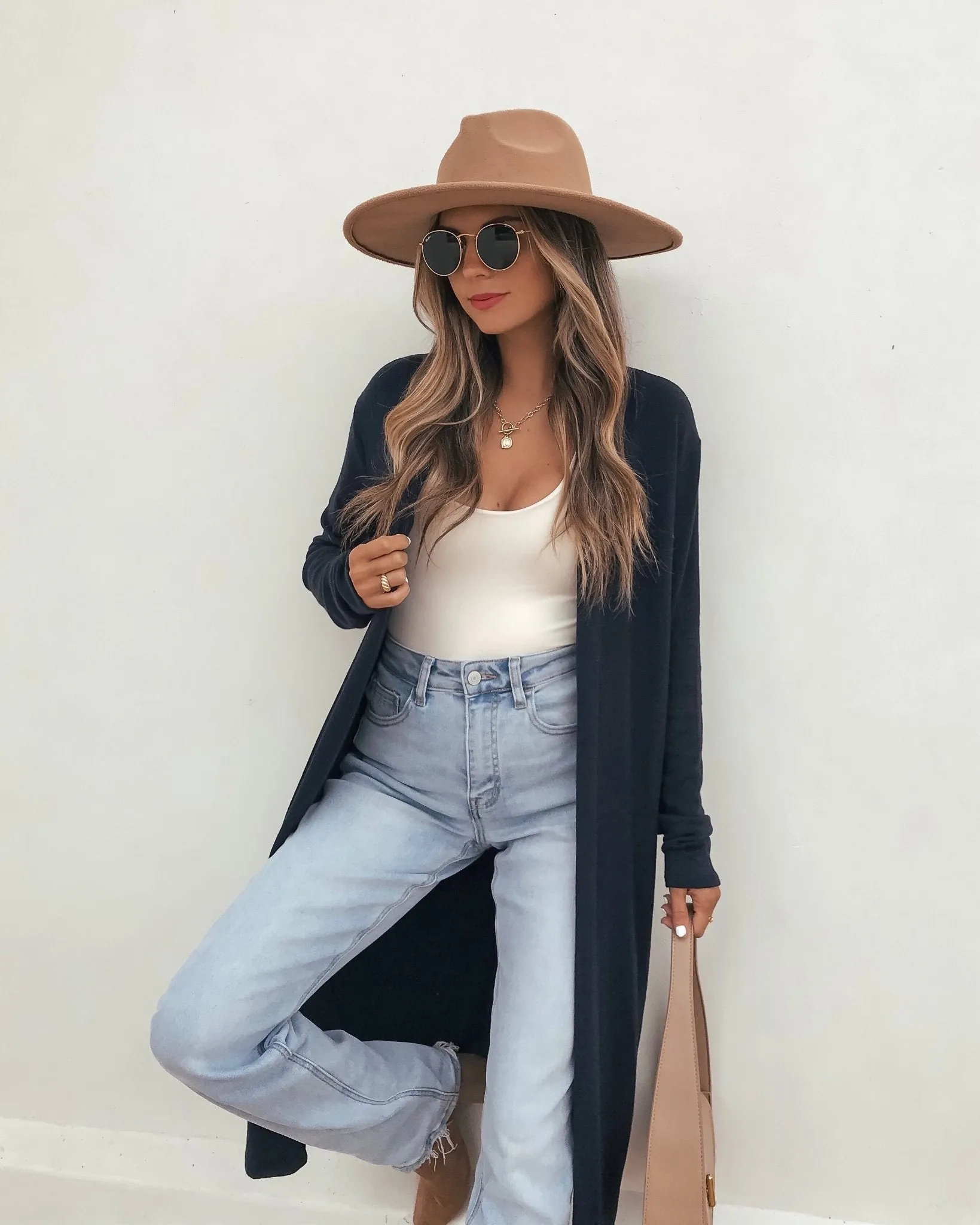 Essential Navy Duster Cardigan