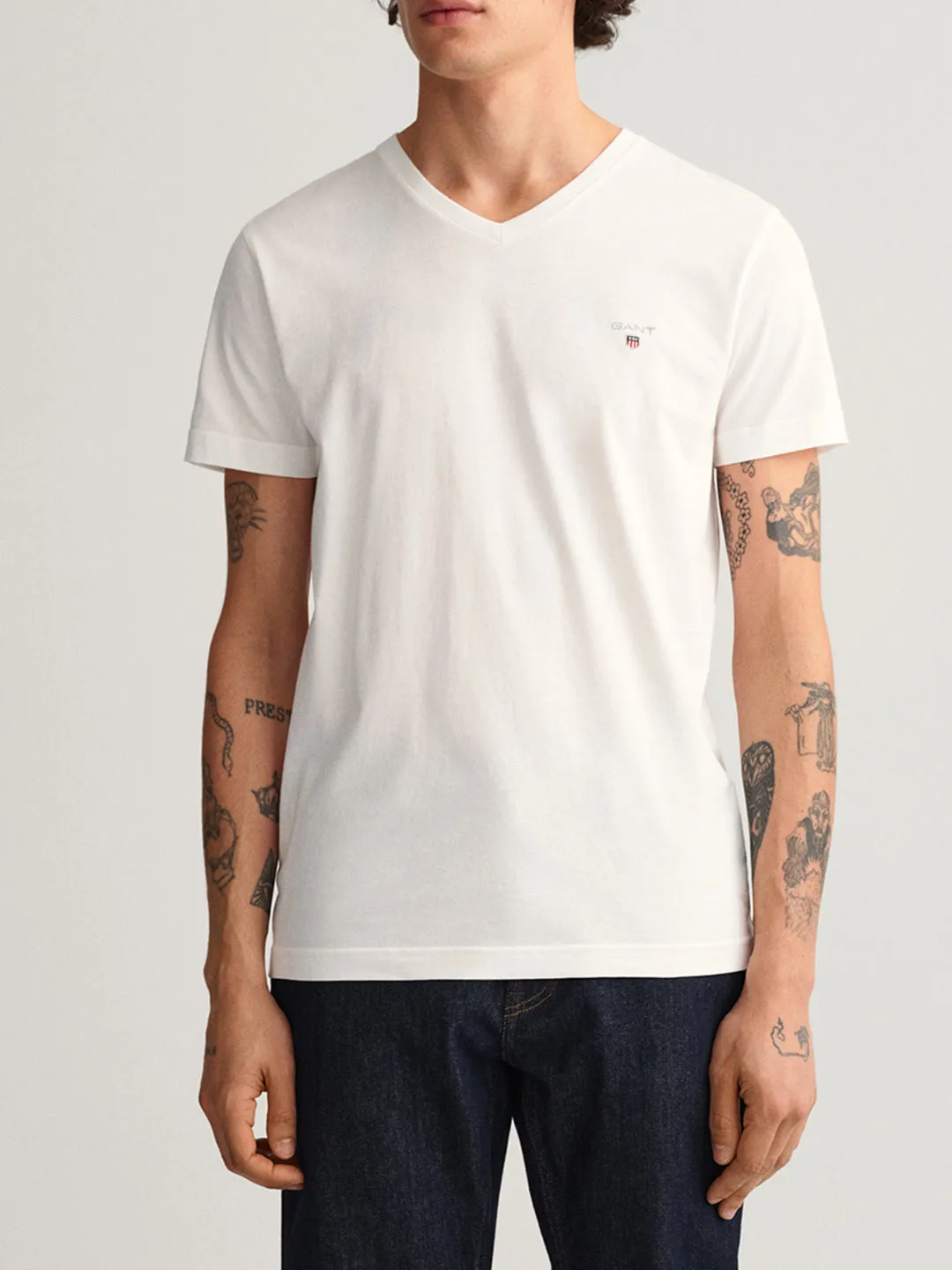 Gant White Original Slim Fit T-Shirt