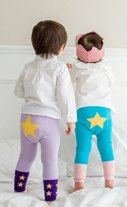 GoGo Star Purple Baby Leggings