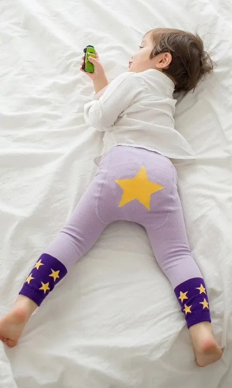 GoGo Star Purple Baby Leggings