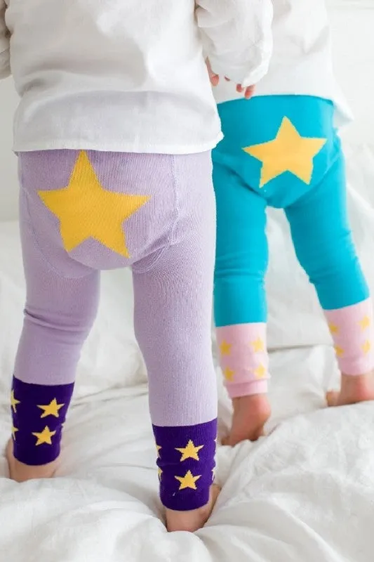 GoGo Star Purple Baby Leggings