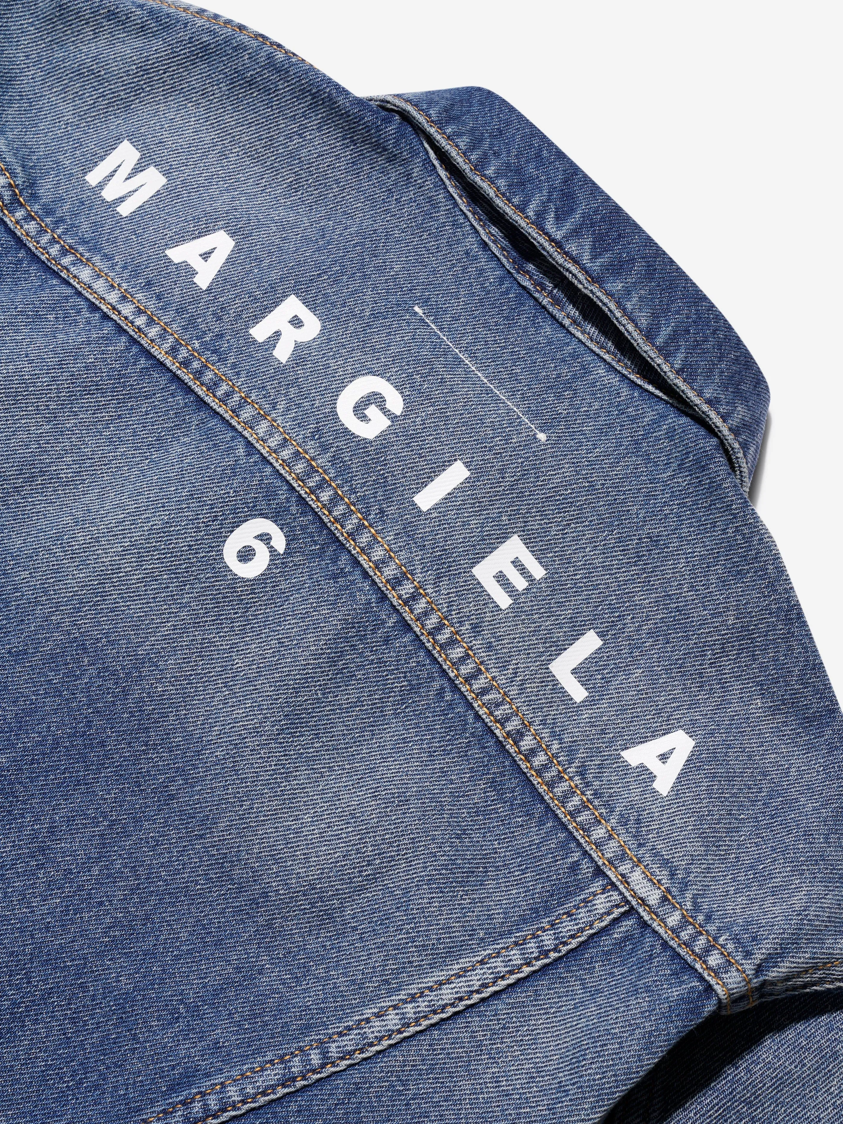 MM6 Maison Margiela Kids Denim Jacket In Blue