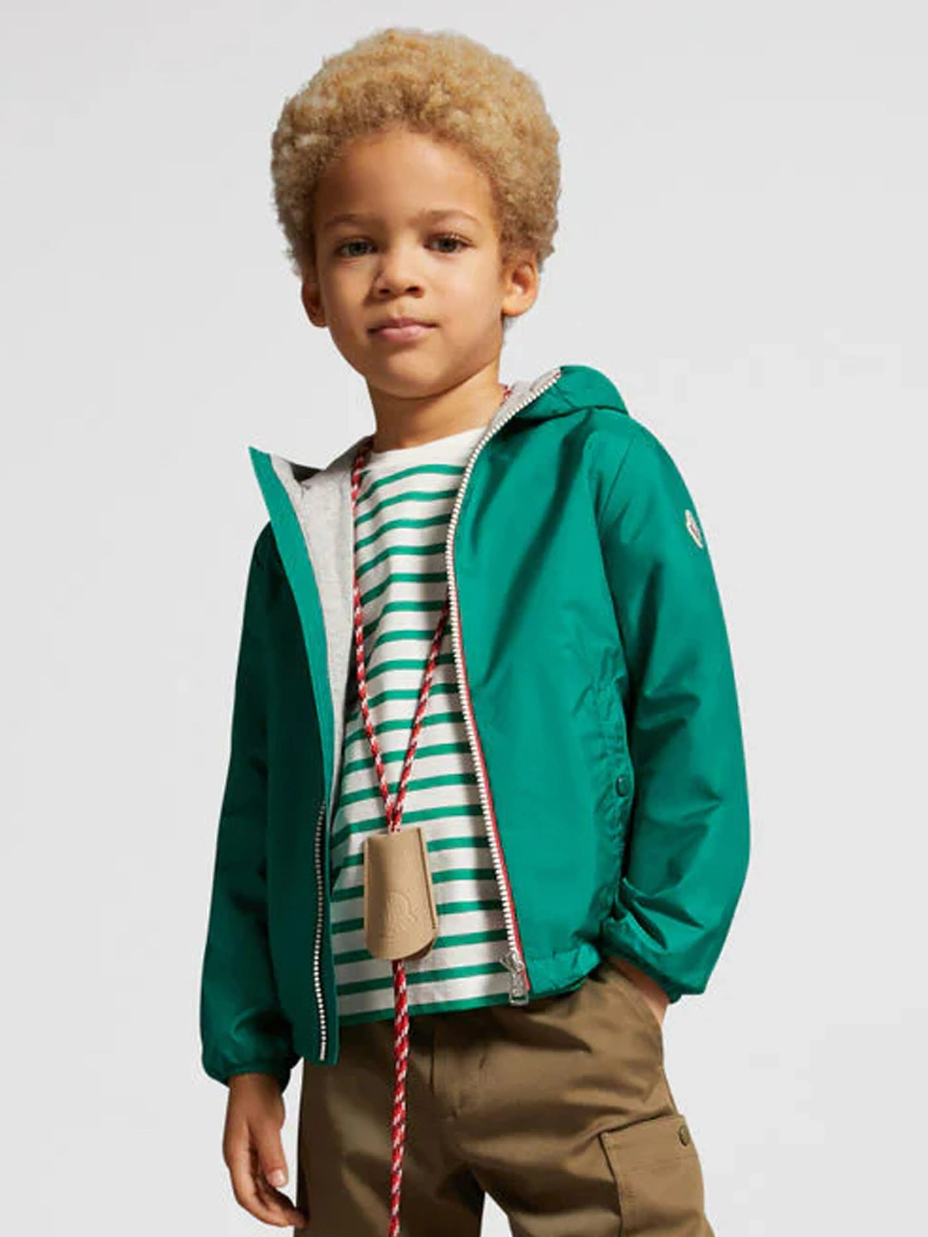 Moncler Enfant Boys New Urville Jacket in Green