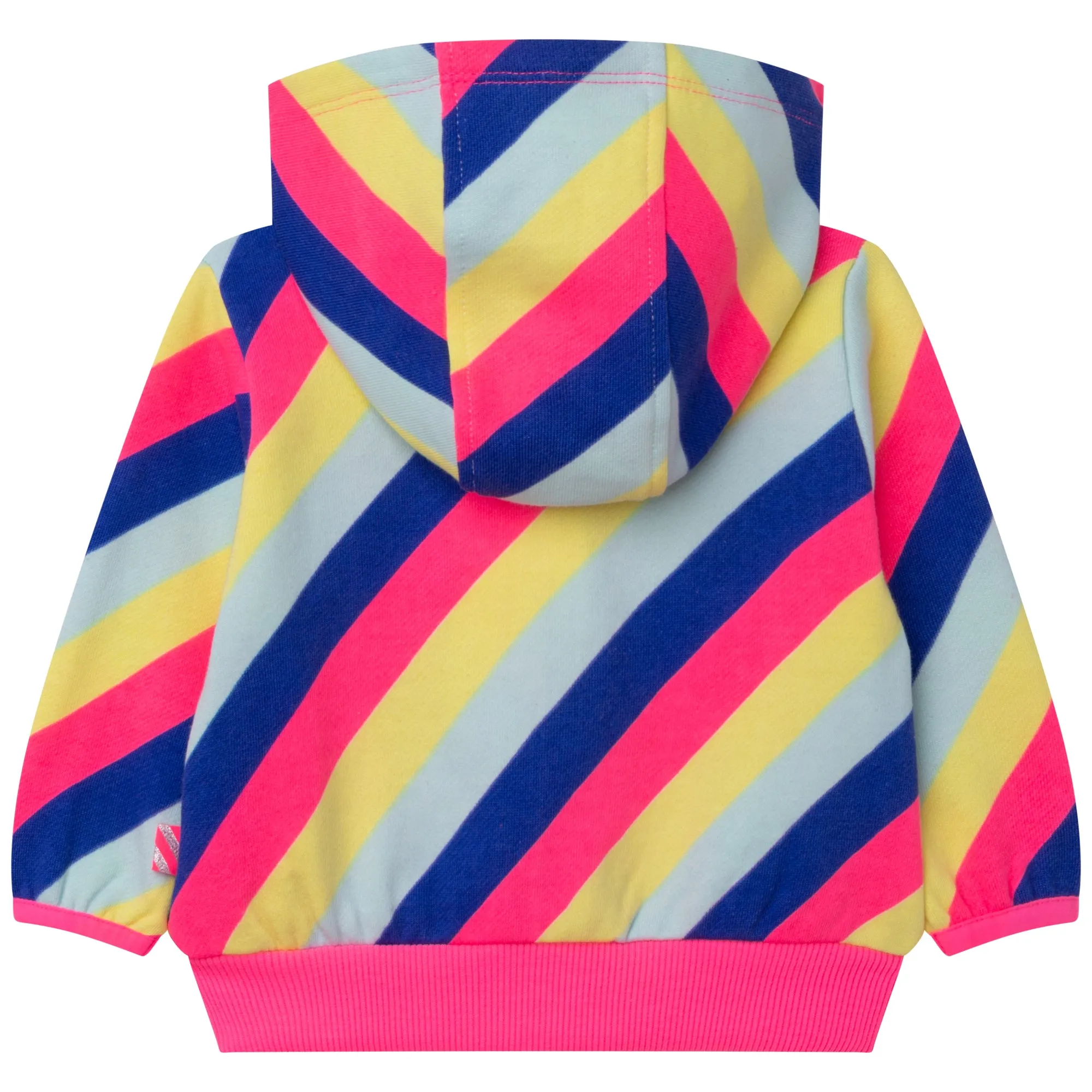 Multi Diagonal Striped Zip Up