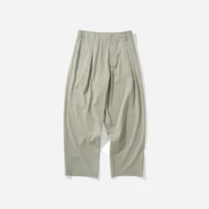 ONE TUCK BANDING SLACKS - SAGE GREEN