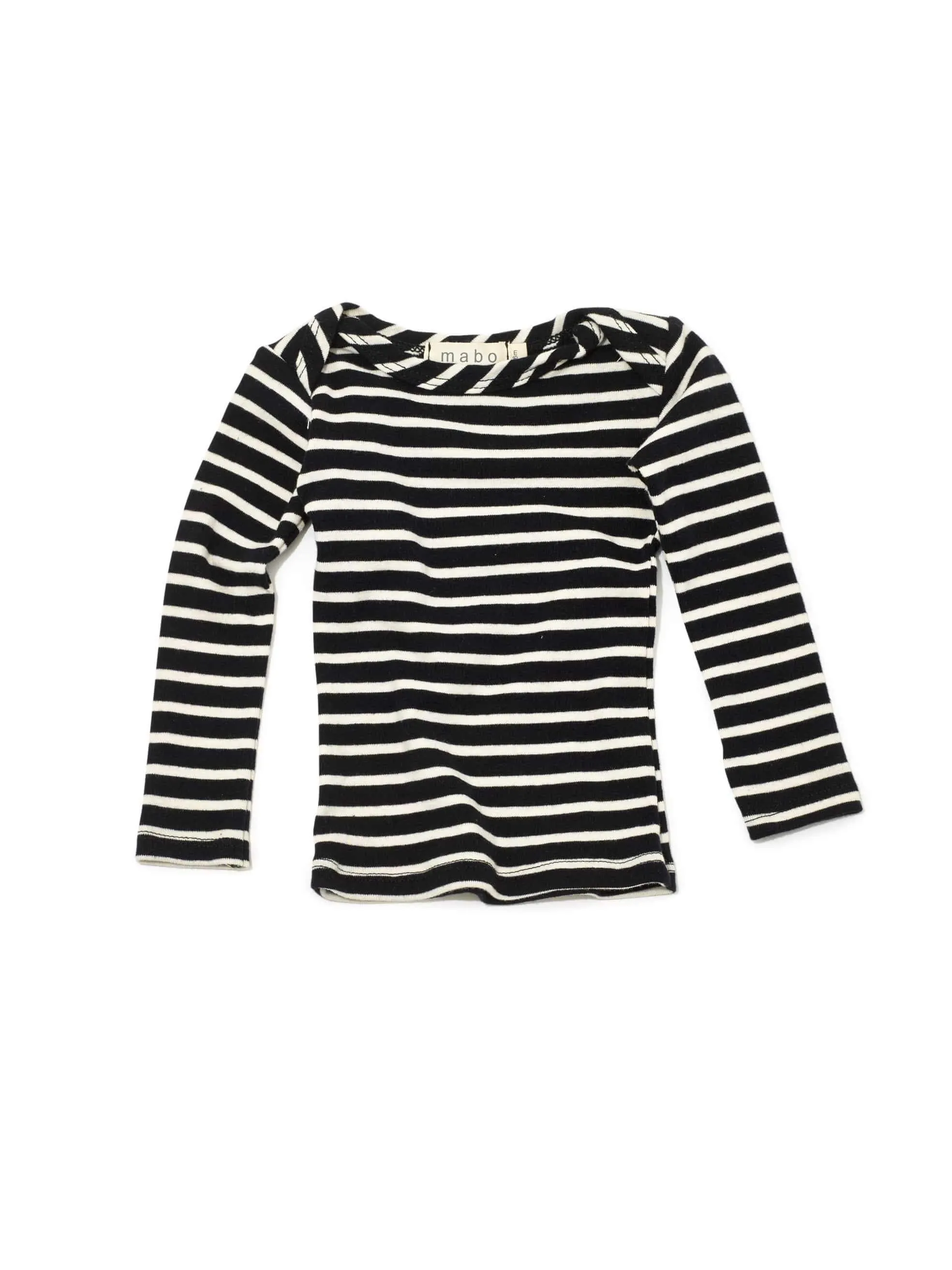 organic cotton striped nautical tees - midnight/natural