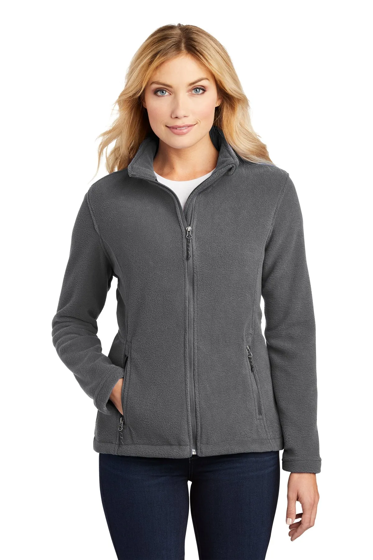 Port Authority Ladies Value Fleece Customized Jackets, Iron Grey