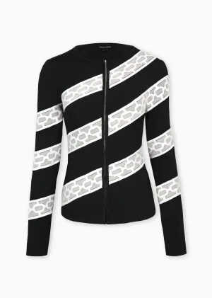 *PRE-ORDER* Kelsey - Striped Chain Link Jacket