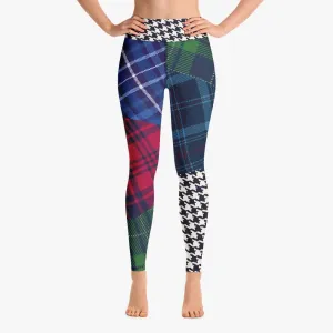 Printed Leggings "Tartan Galore" Red/Green/Blue