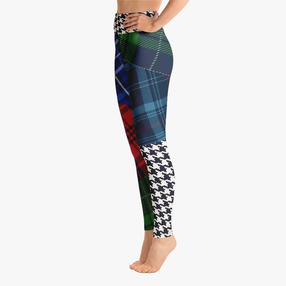 Printed Leggings "Tartan Galore" Red/Green/Blue