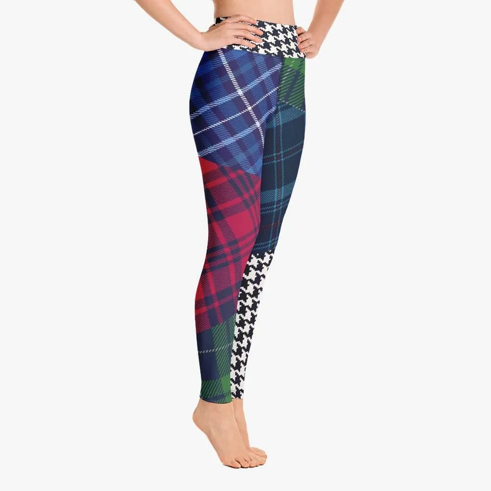 Printed Leggings "Tartan Galore" Red/Green/Blue