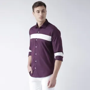 Purple and White Shirt