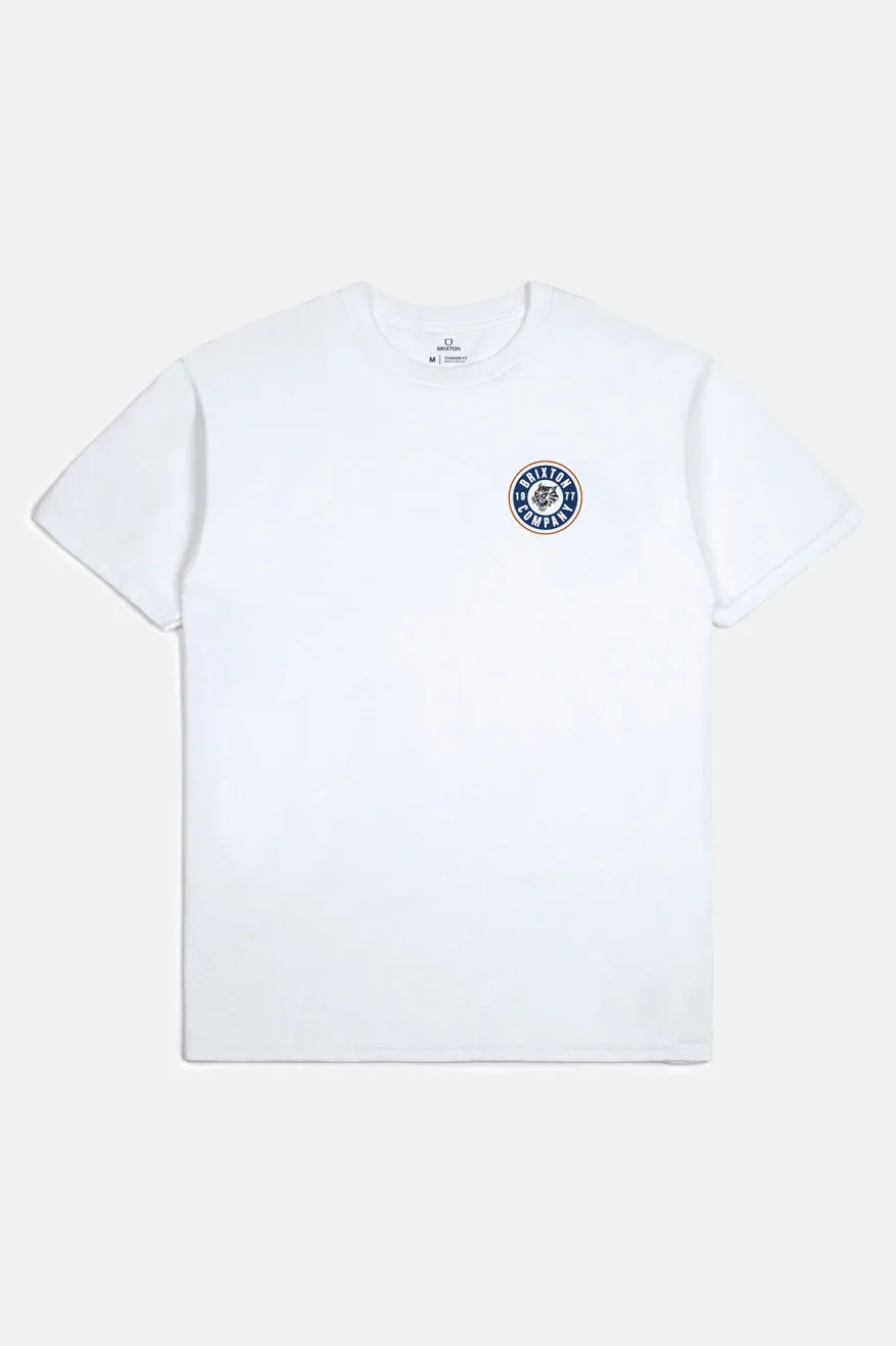 Rage S/S Standard Tee - White/Blue