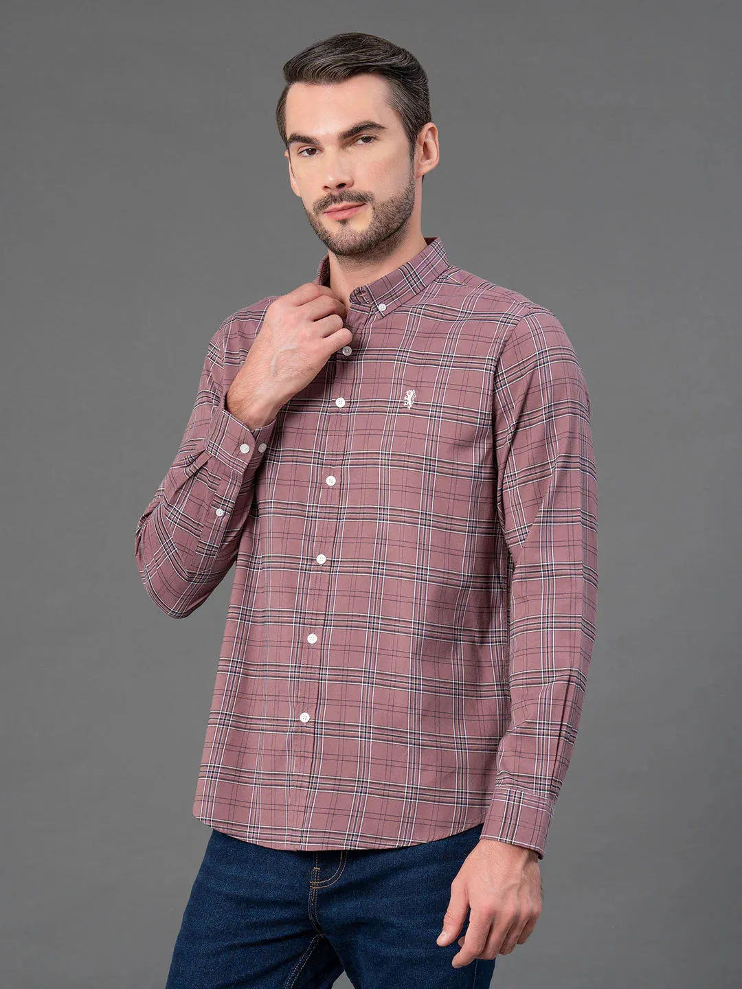 RedTape Oxford Shirt for Men | Durable & Stylish