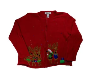 Reindeer Pals-Large Christmas Sweater