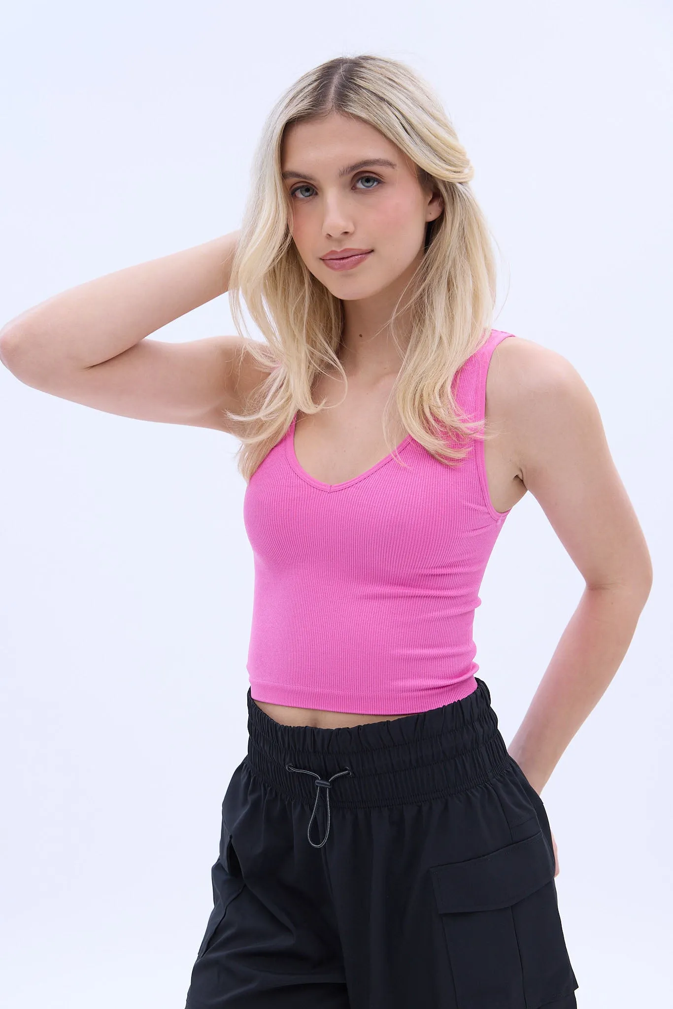 Seamless V-Neck Tank Top