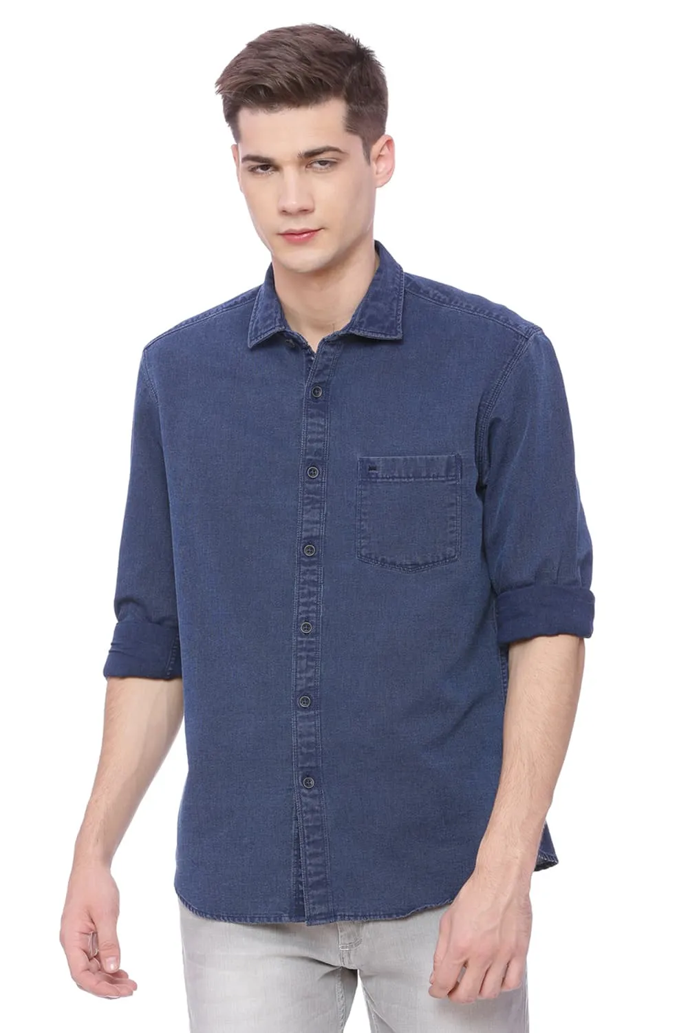 Slim Fit Indigo Shirt