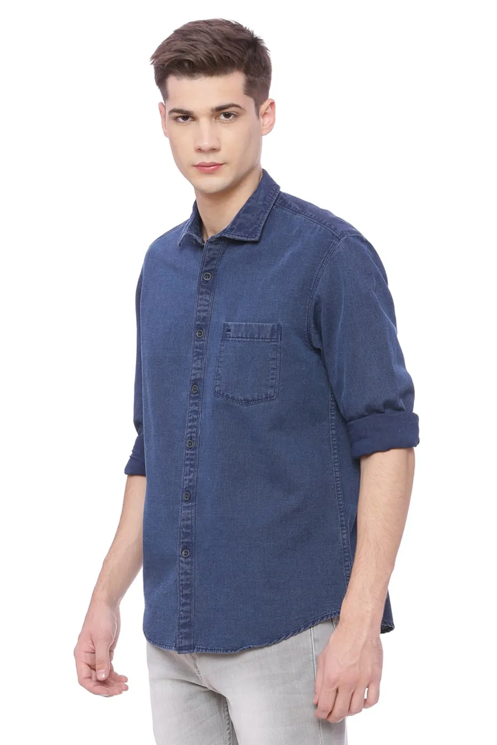 Slim Fit Indigo Shirt