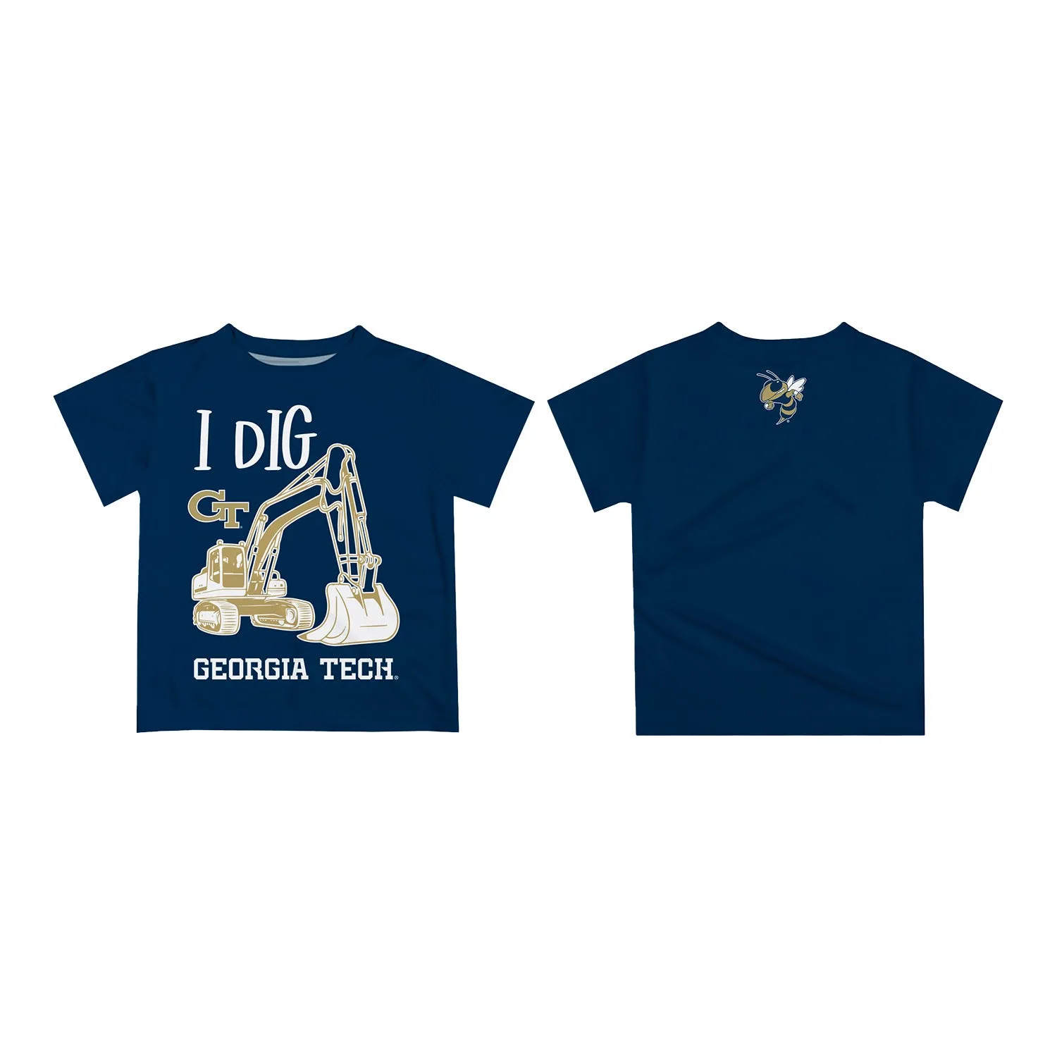 Toddler Georgia Tech Yellow Jackets I Dig Navy T-Shirt