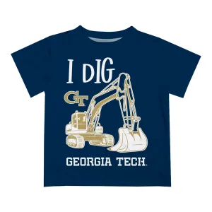 Toddler Georgia Tech Yellow Jackets I Dig Navy T-Shirt