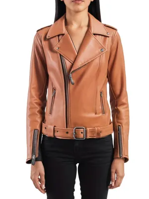 Women's Faux Leather Moto Biker Jacket